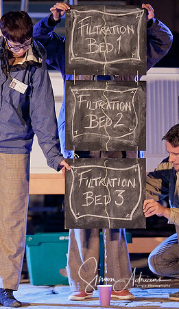 the 3 stages of water purification at Seething Wells