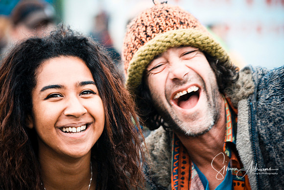 happy people at Strawberry Fair